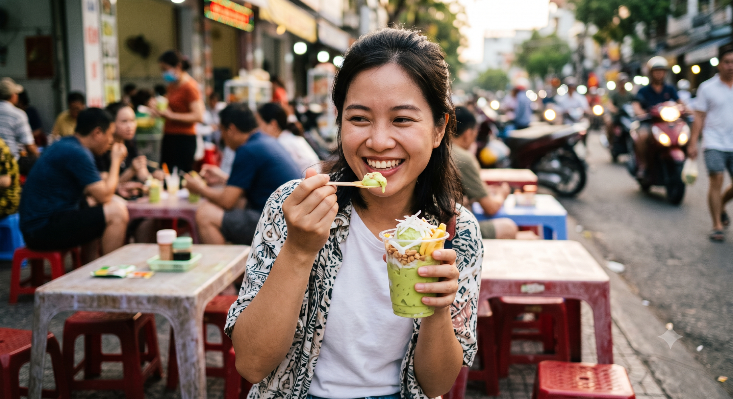 Thưởng thức kem bơ món ăn vặt tại Đà Nẵng nổi tiếng